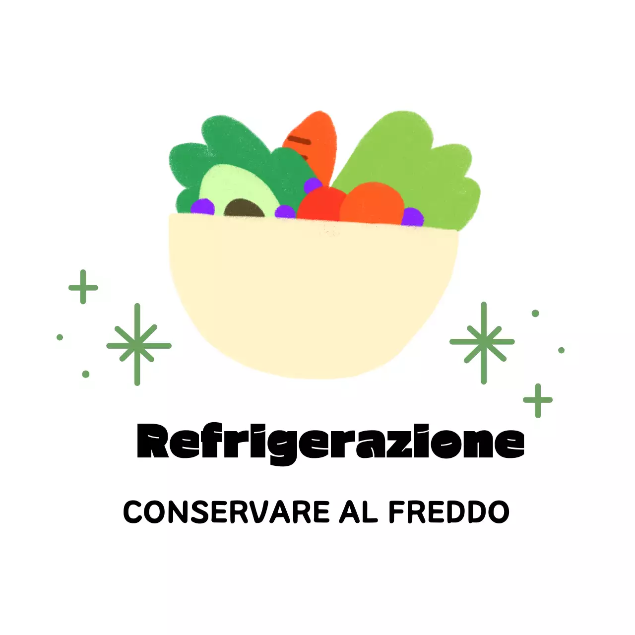 Istruzioni per la conservazione semplice in giallo