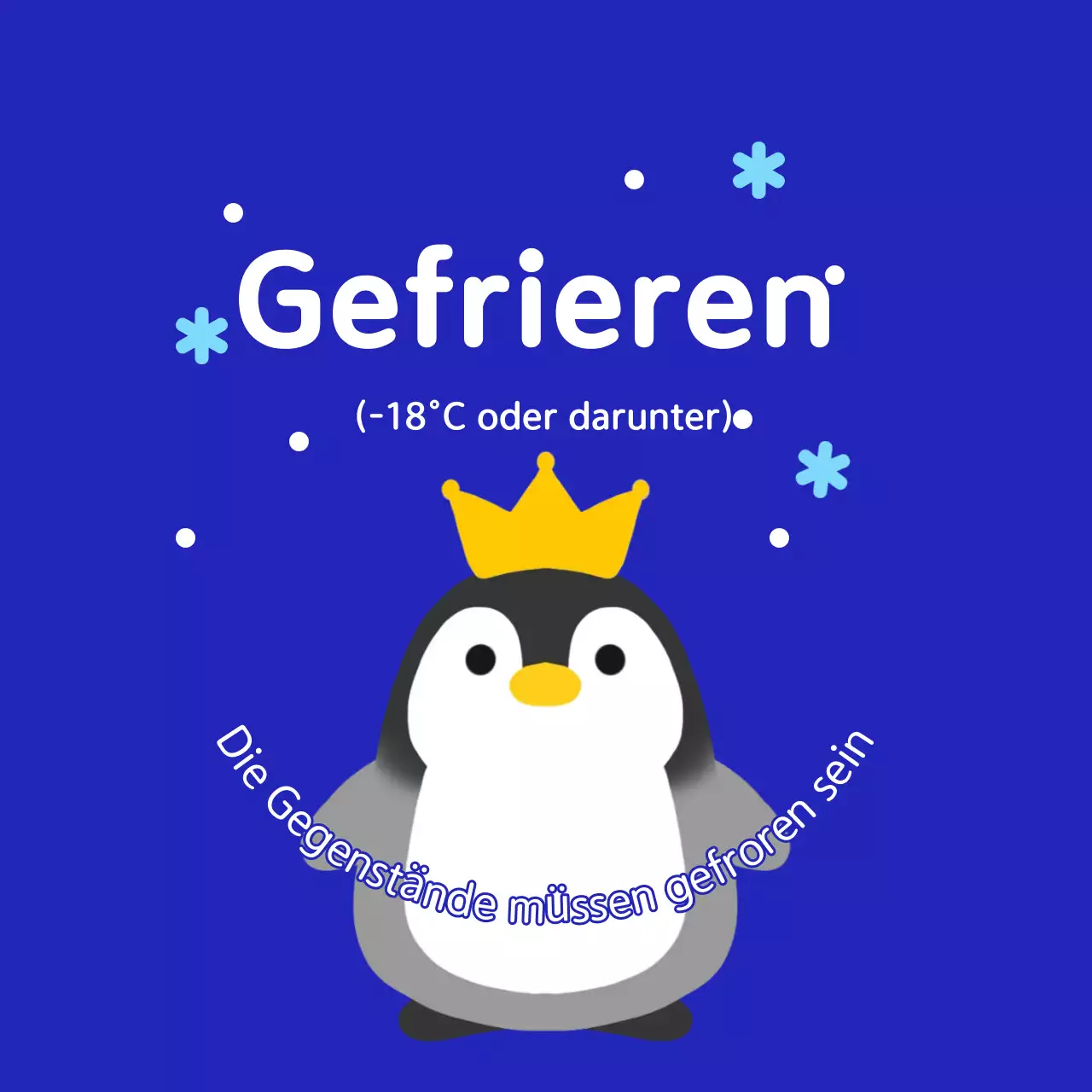 Blue Simple Aufbewahrungshinweise