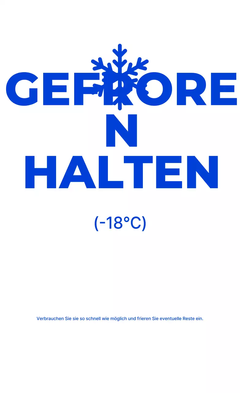 Blaue einfache Gefrierschrank-Aufbewahrungsmethode