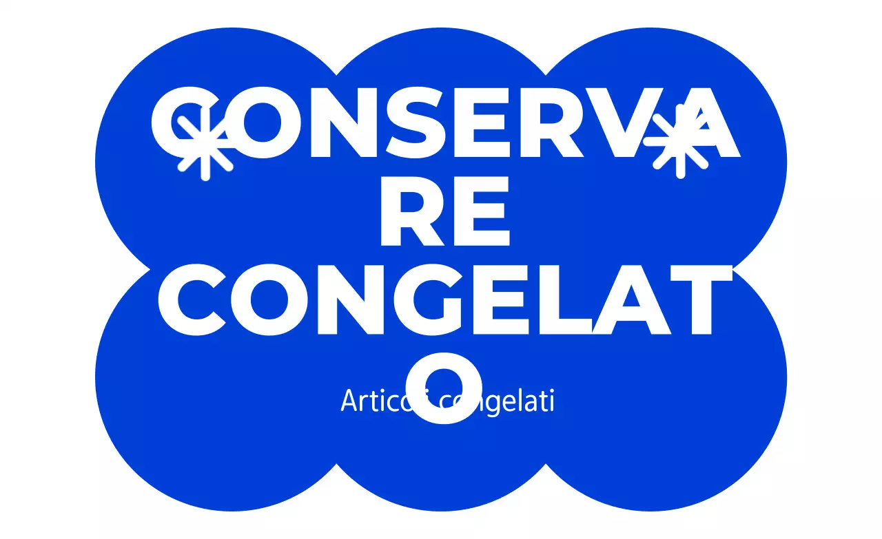 Istruzioni per la conservazione semplice in blu