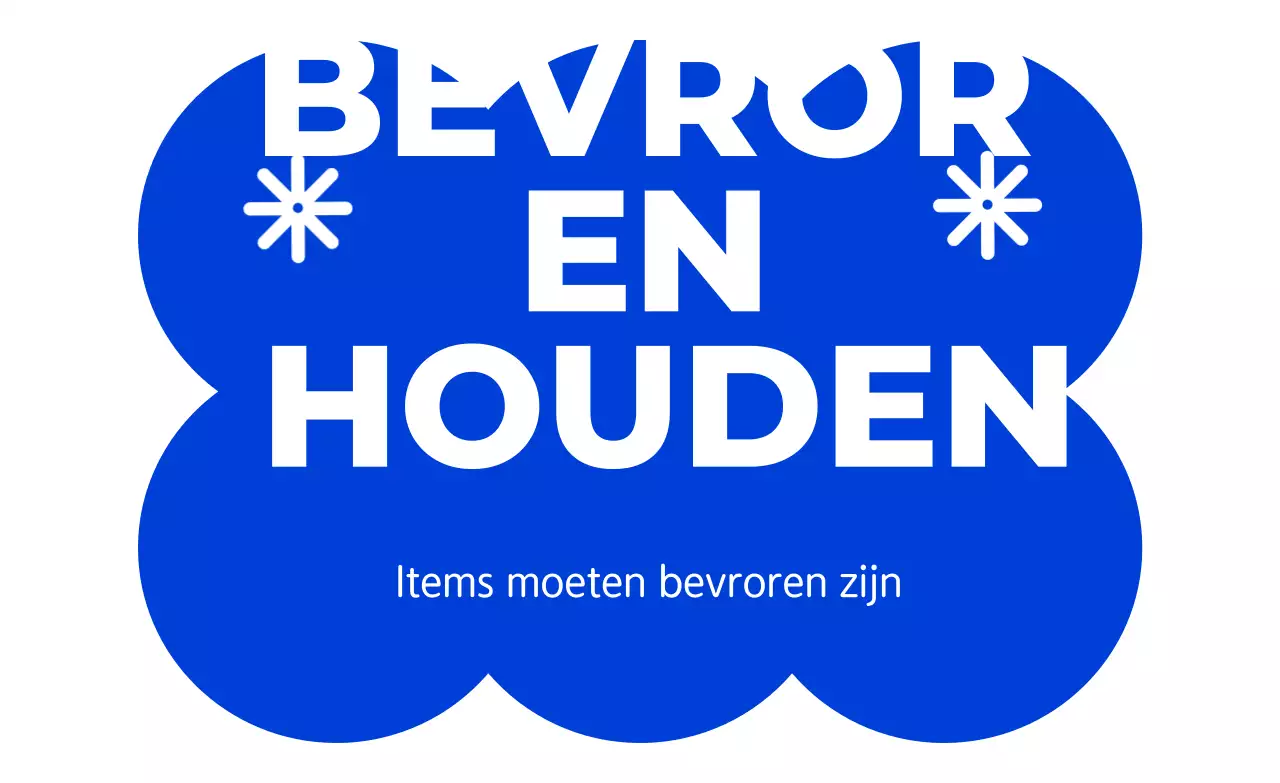 Blauwe eenvoudige bewaarinstructies