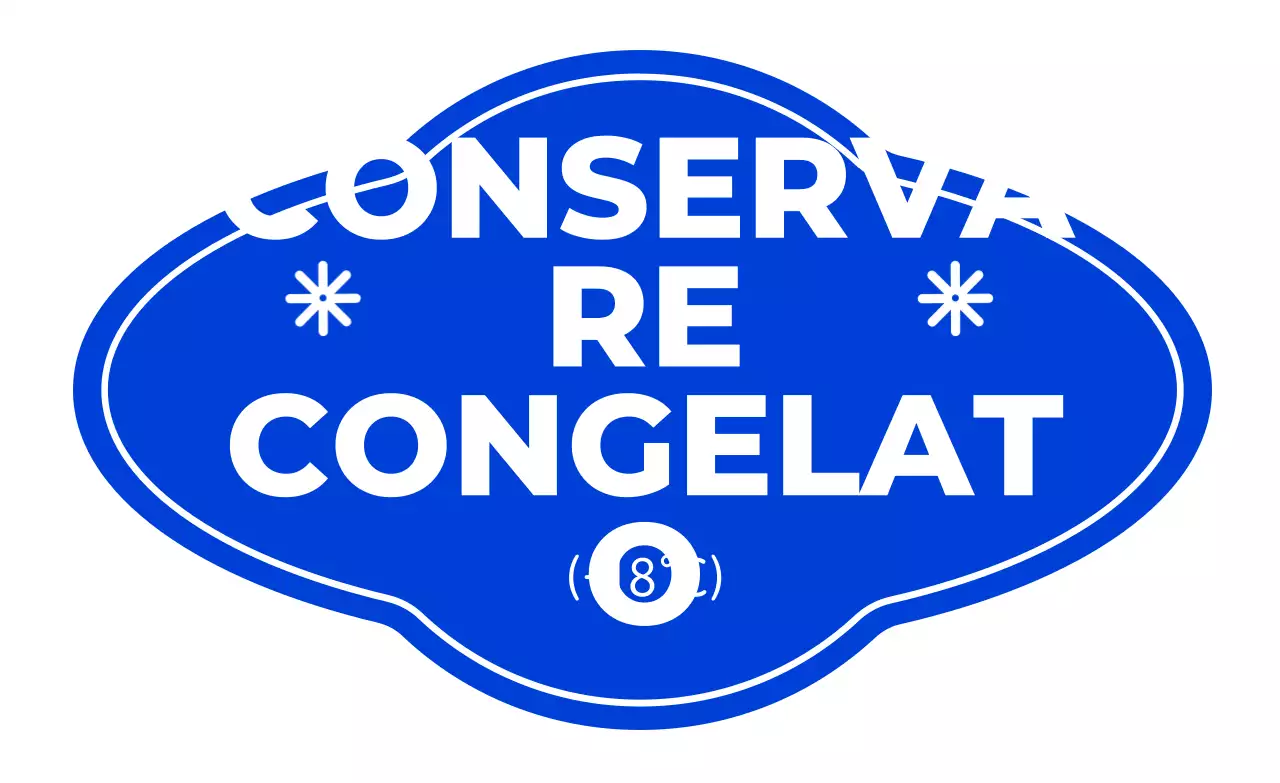 Istruzioni per la conservazione semplice in blu