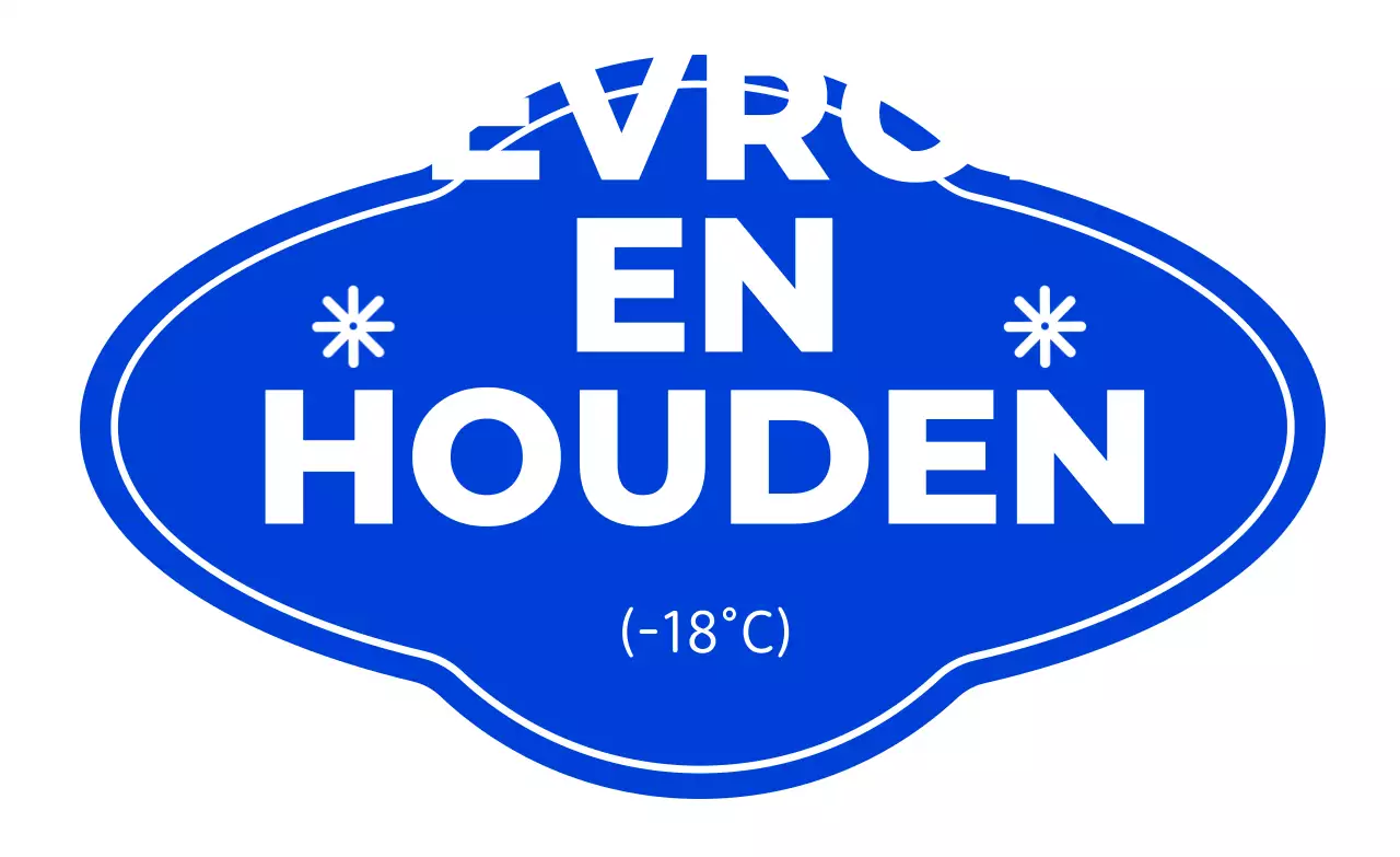 Blauwe eenvoudige bewaarinstructies