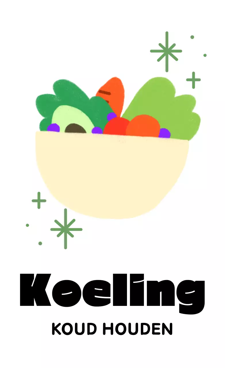 Gele eenvoudige bewaarinstructies