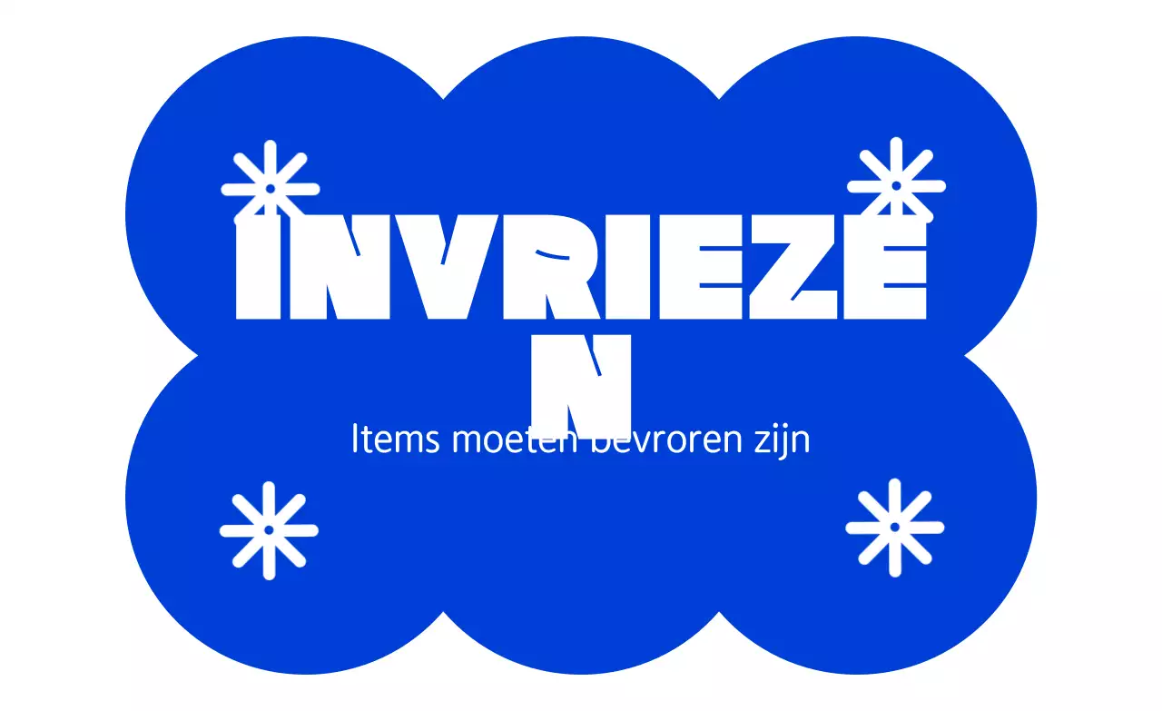 Blauwe eenvoudige bewaarinstructies