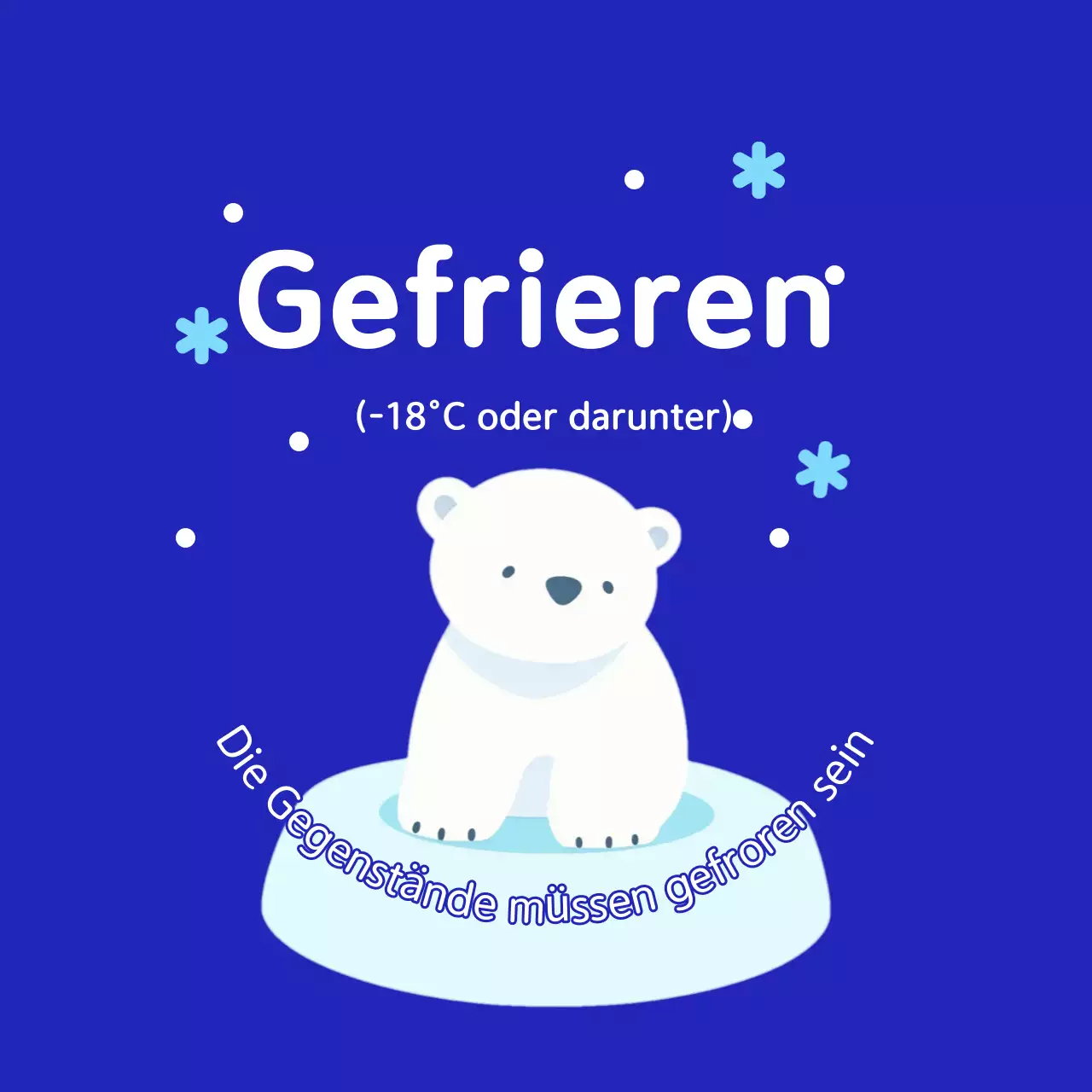 Blue Simple Aufbewahrungshinweise