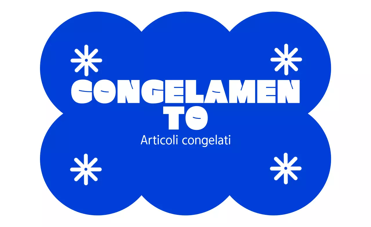 Istruzioni per la conservazione semplice in blu