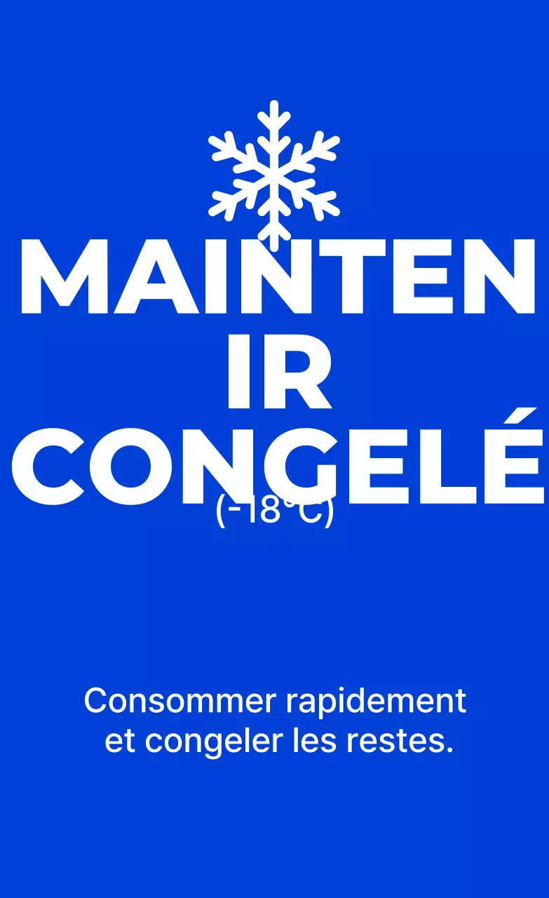 Méthode simple de stockage au congélateur bleu