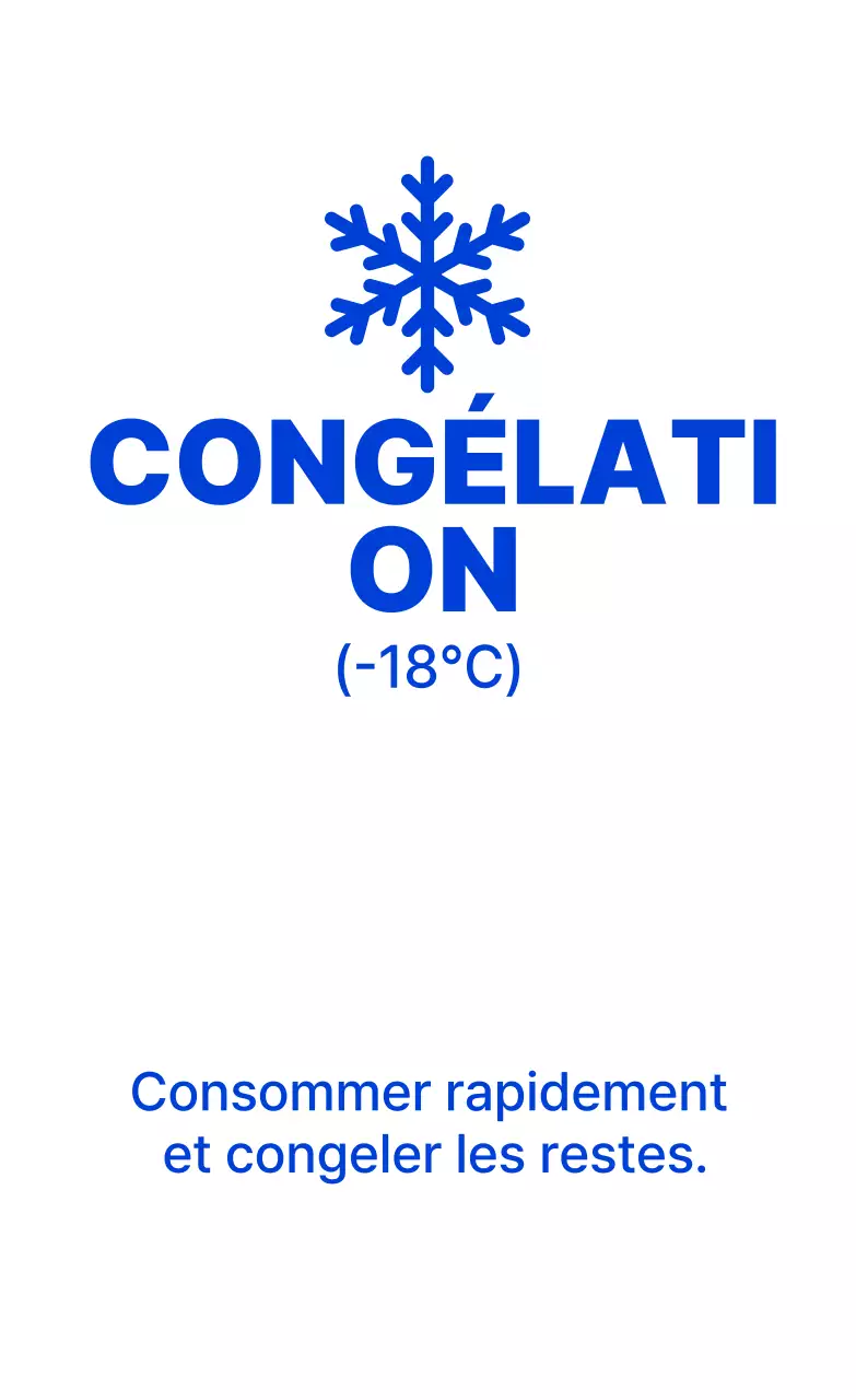 Méthode simple de stockage au congélateur bleu