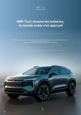 Promotion d'une entreprise de batteries de voitures électriques bleues et élégantes