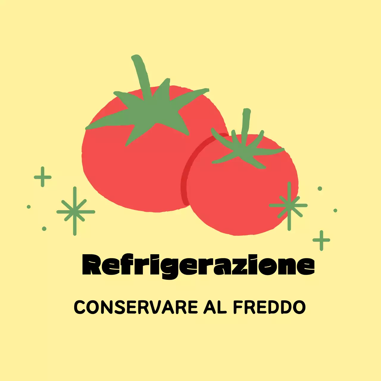 Istruzioni per la conservazione semplice in giallo