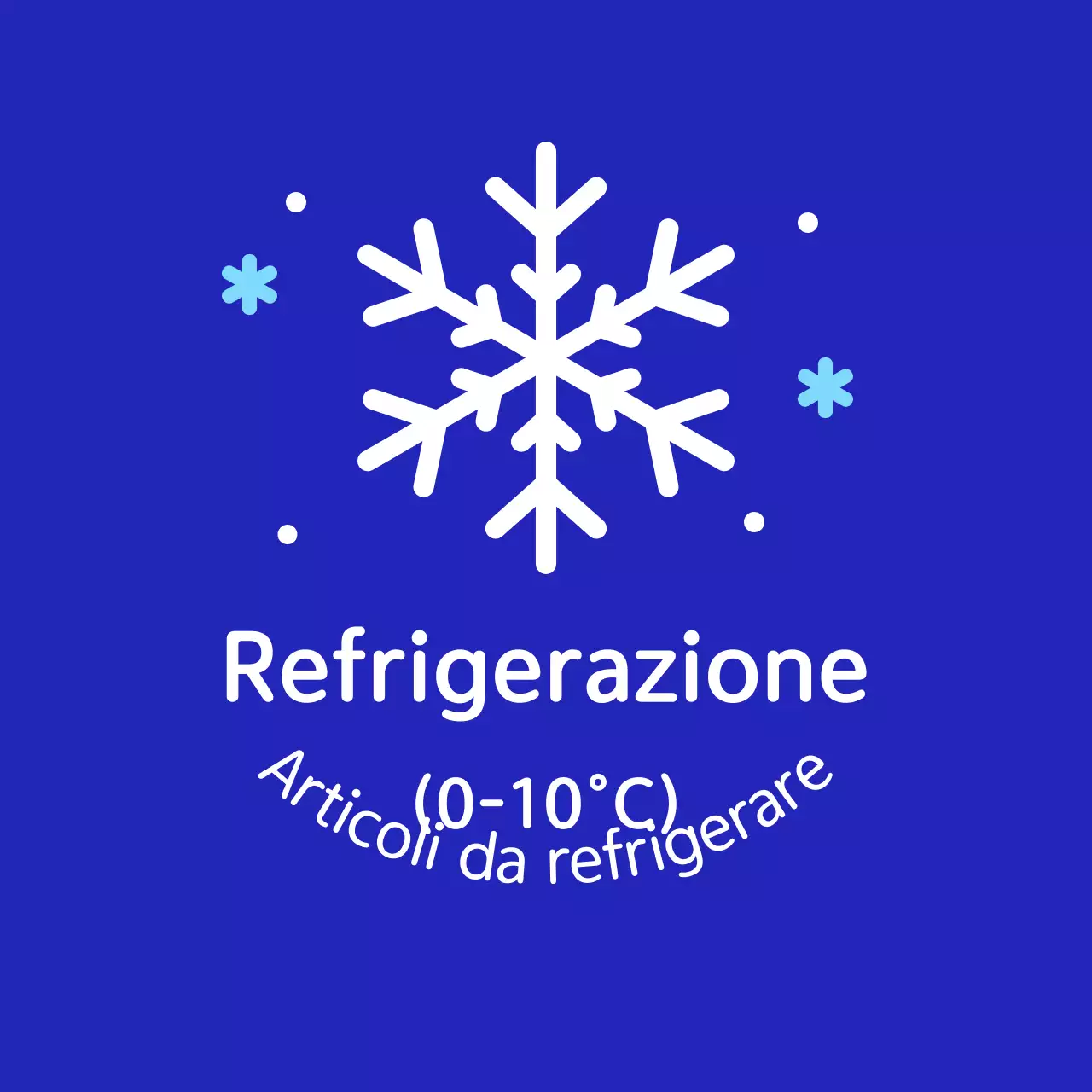 Istruzioni per la conservazione semplice in blu