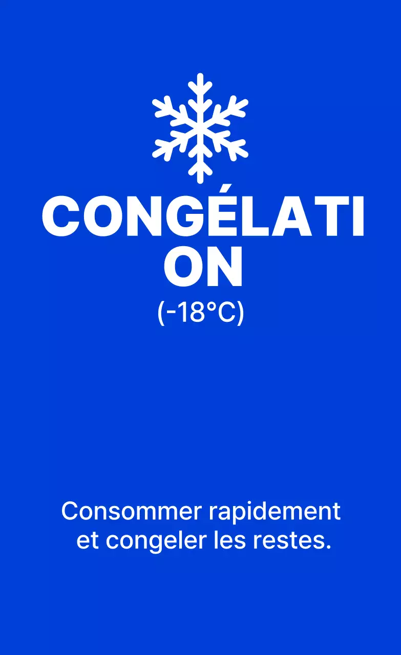 Méthode simple de stockage au congélateur bleu