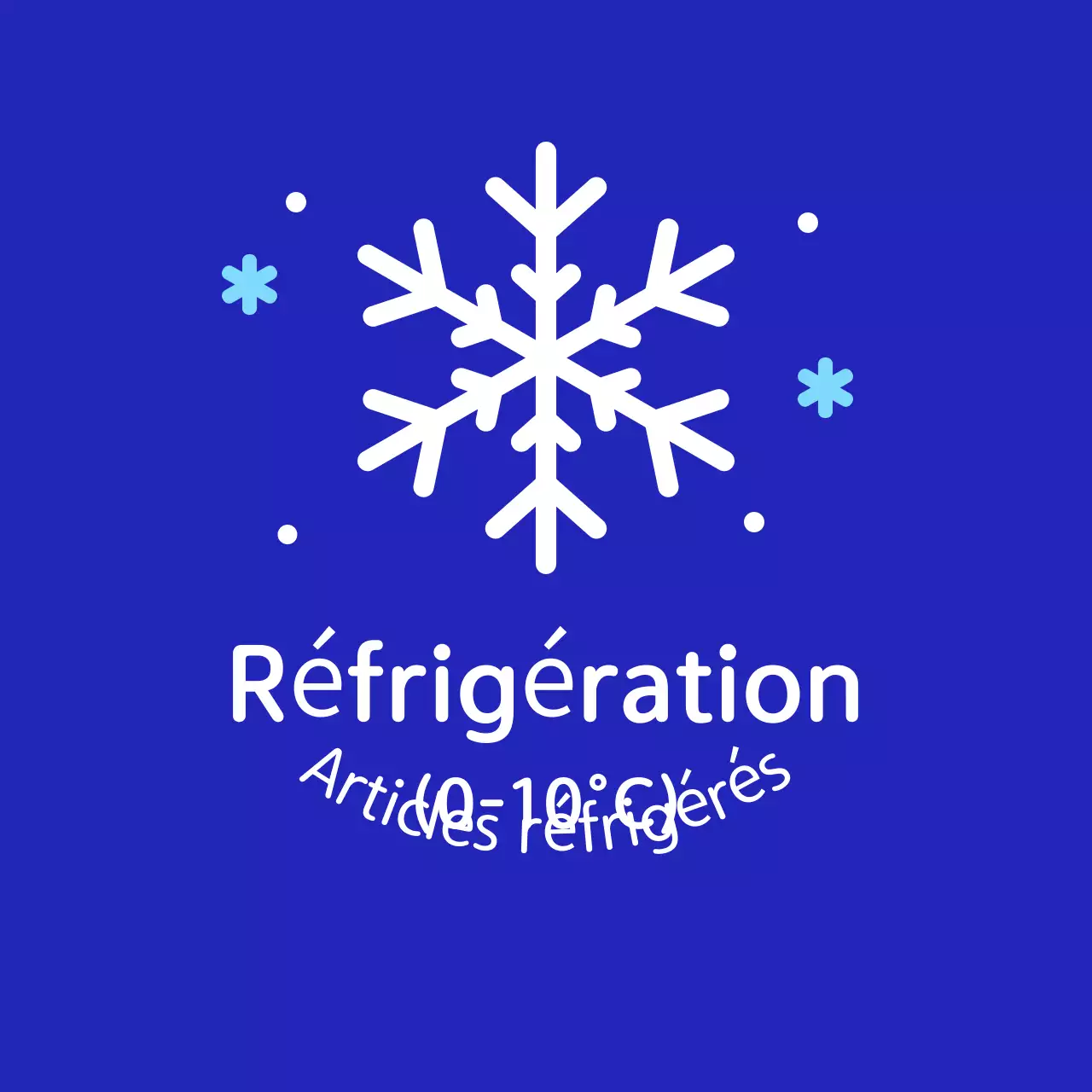 Instructions de stockage simples bleues