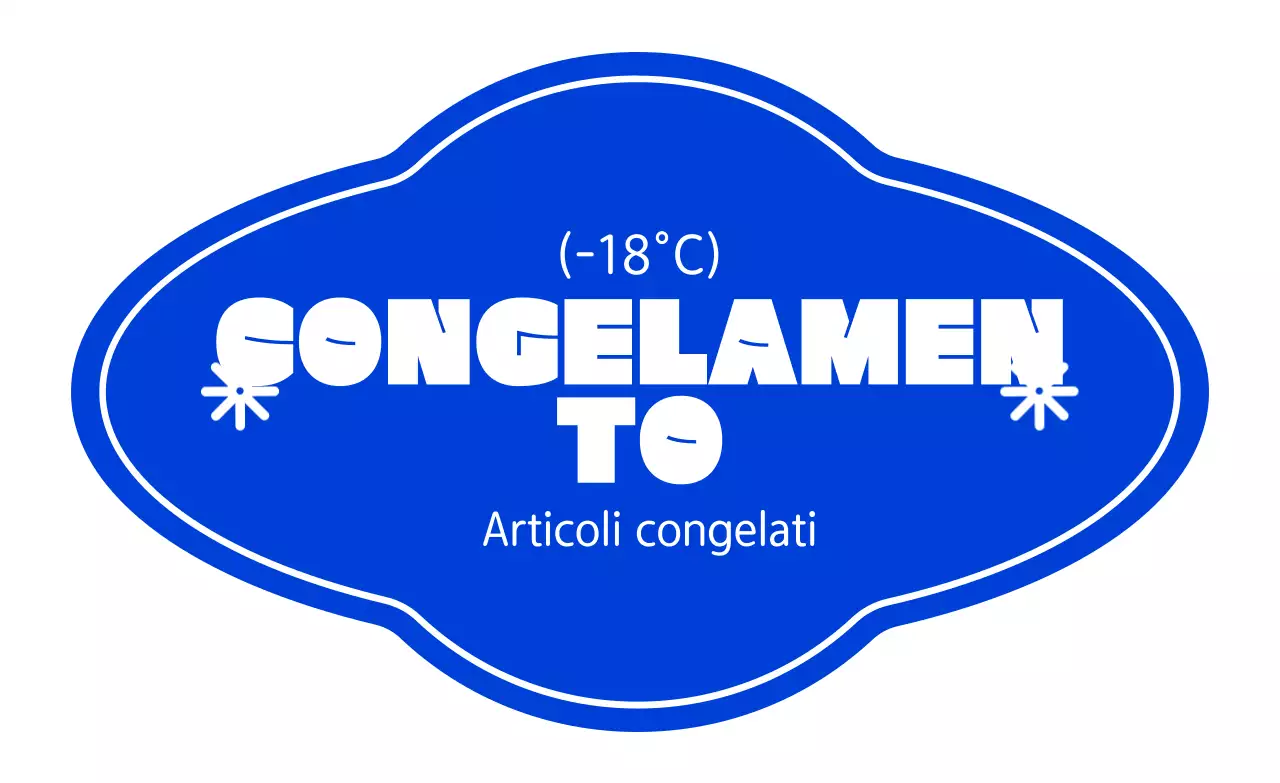 Istruzioni per la conservazione semplice in blu