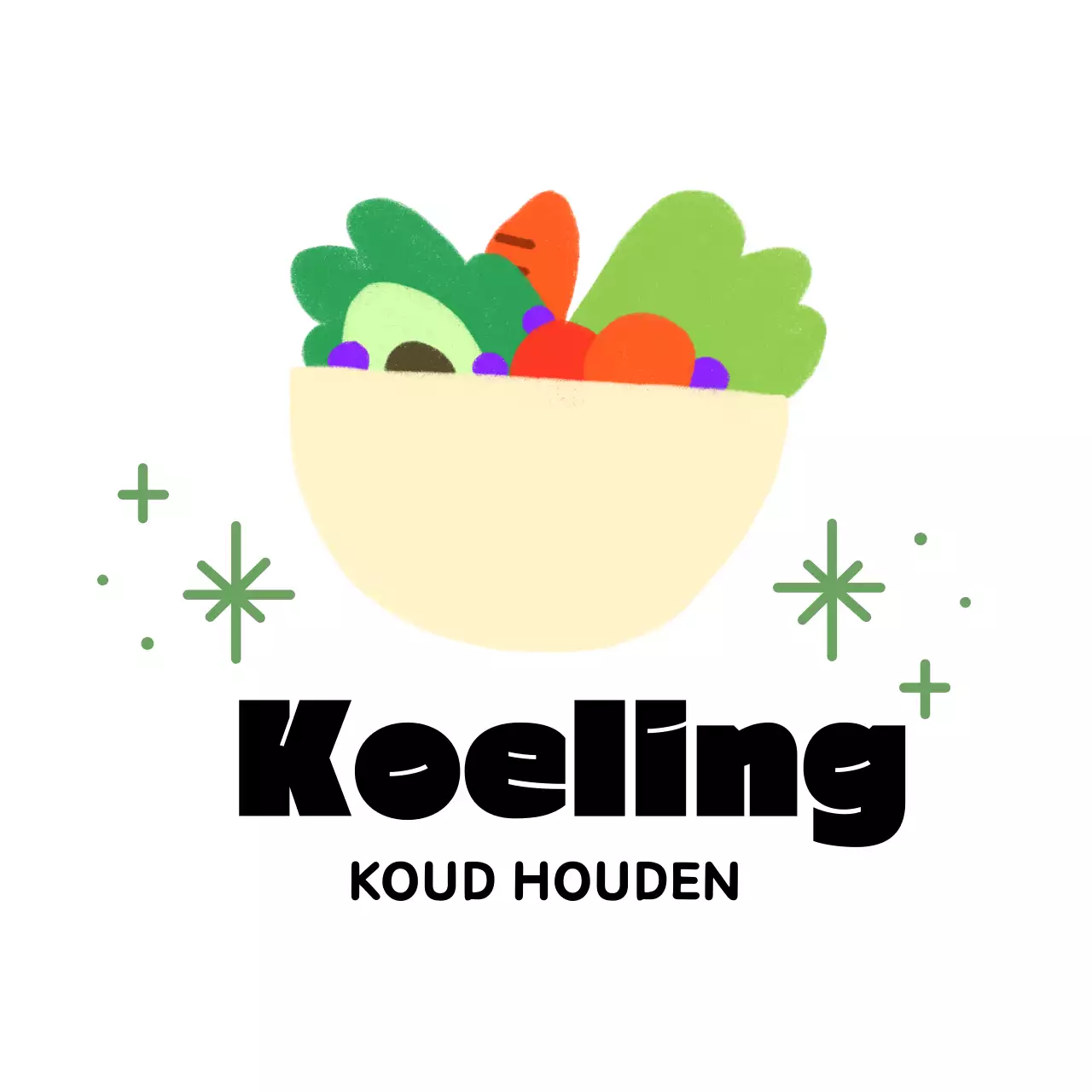 Gele eenvoudige bewaarinstructies