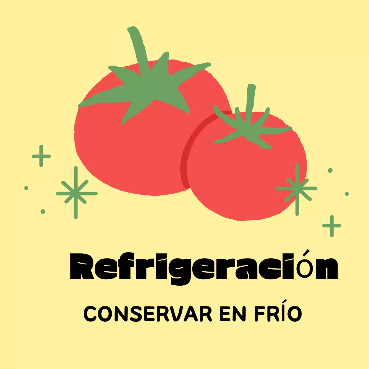 Instrucciones de almacenamiento sencillas en amarillo