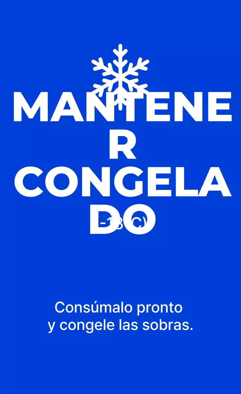 Método simple de almacenamiento en congelador azul