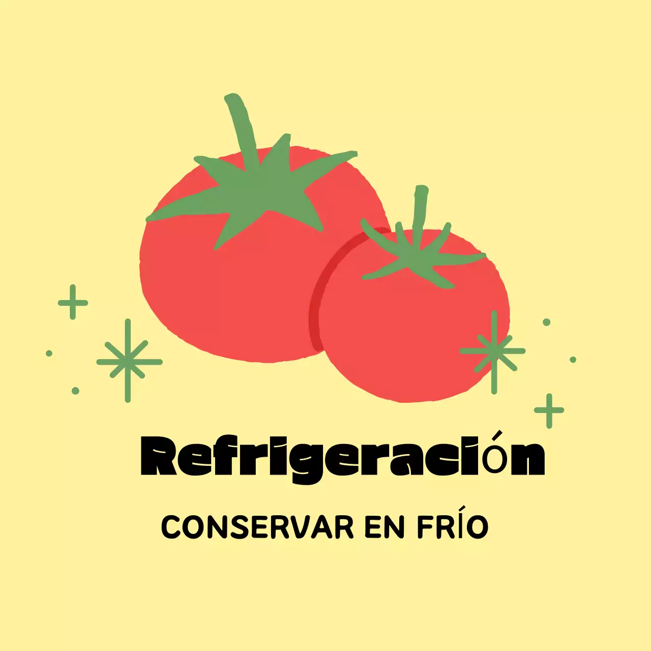 Instrucciones de almacenamiento sencillas en amarillo