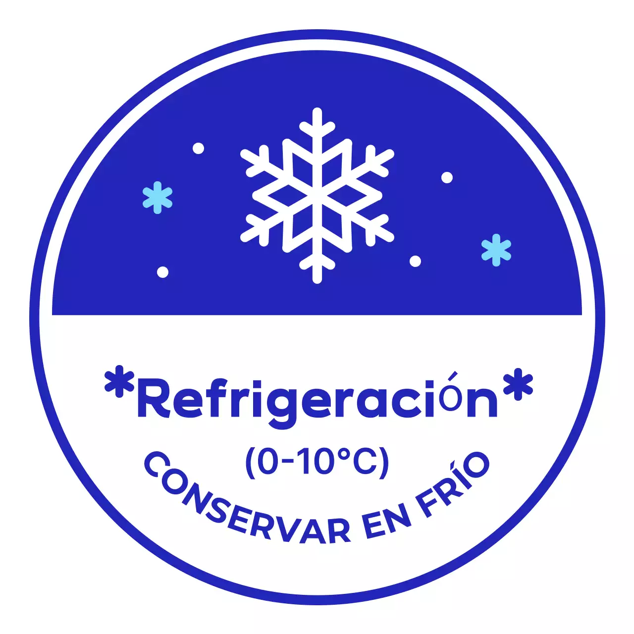 Instrucciones sencillas de almacenamiento en azul