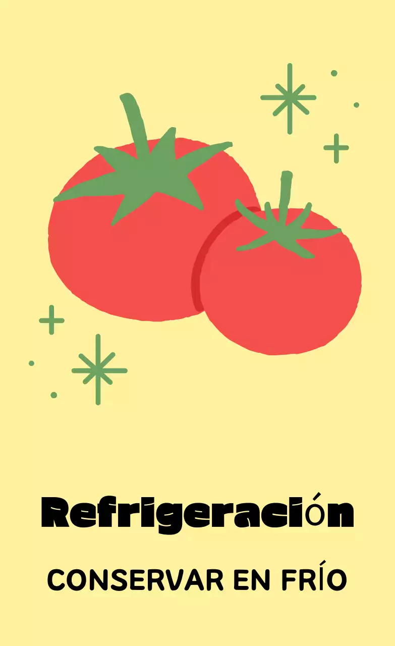 Instrucciones de almacenamiento sencillas en amarillo