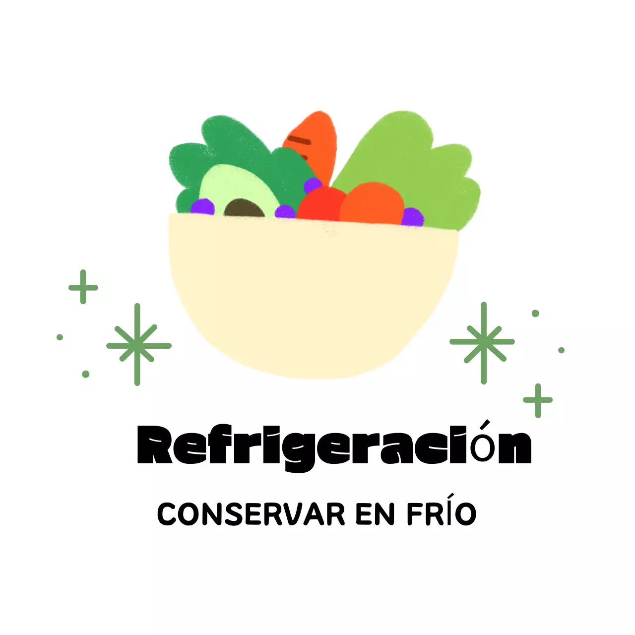 Instrucciones de almacenamiento sencillas en amarillo