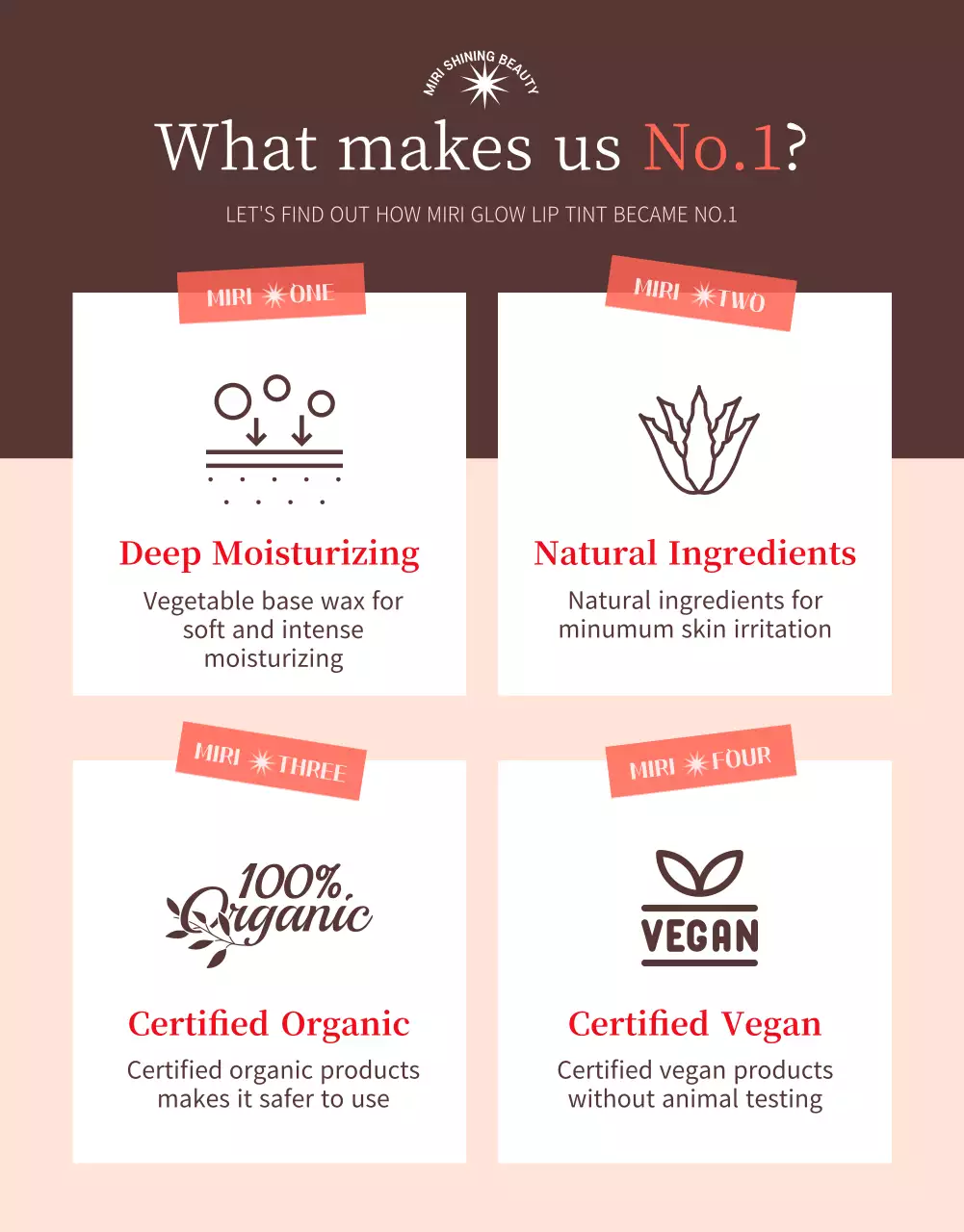 Coral Trendy Cosmetic Promotion Poster