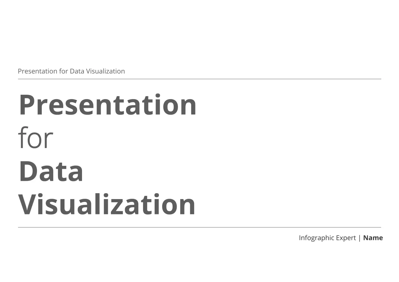 Grey Modern Data Presentation