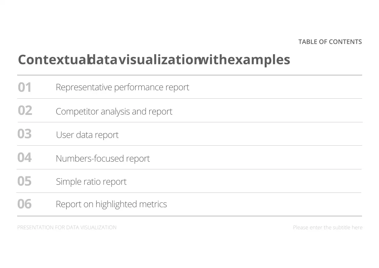 Grey Modern Data Presentation