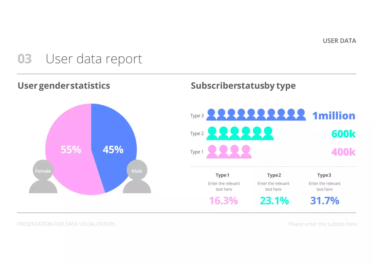 Grey Modern Data Presentation