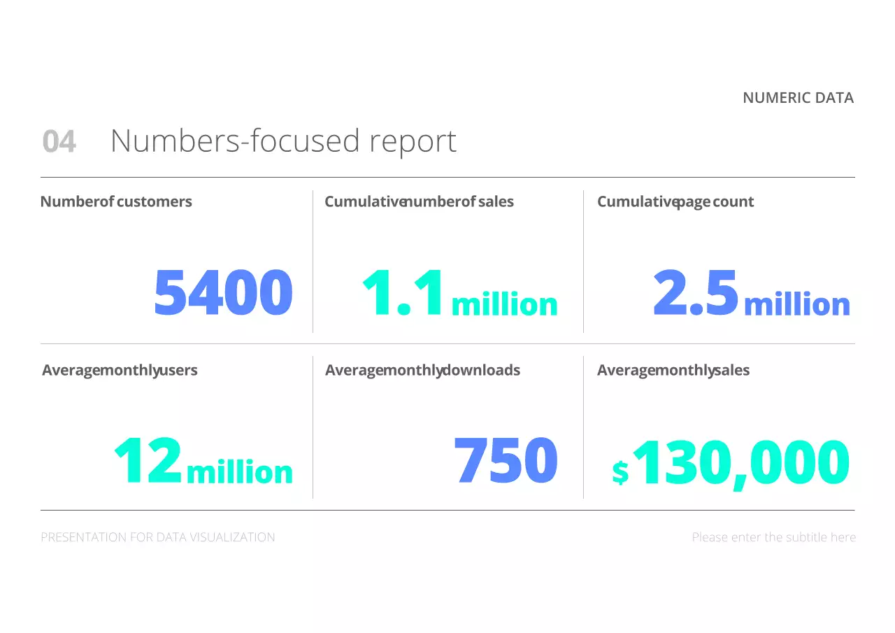 Grey Modern Data Presentation