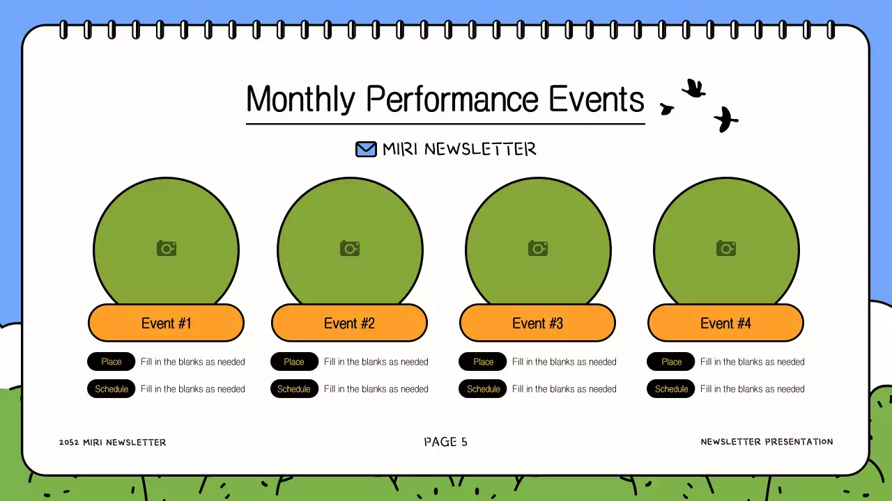 블루 심플 컬처 뉴스레터 프리젠테이션