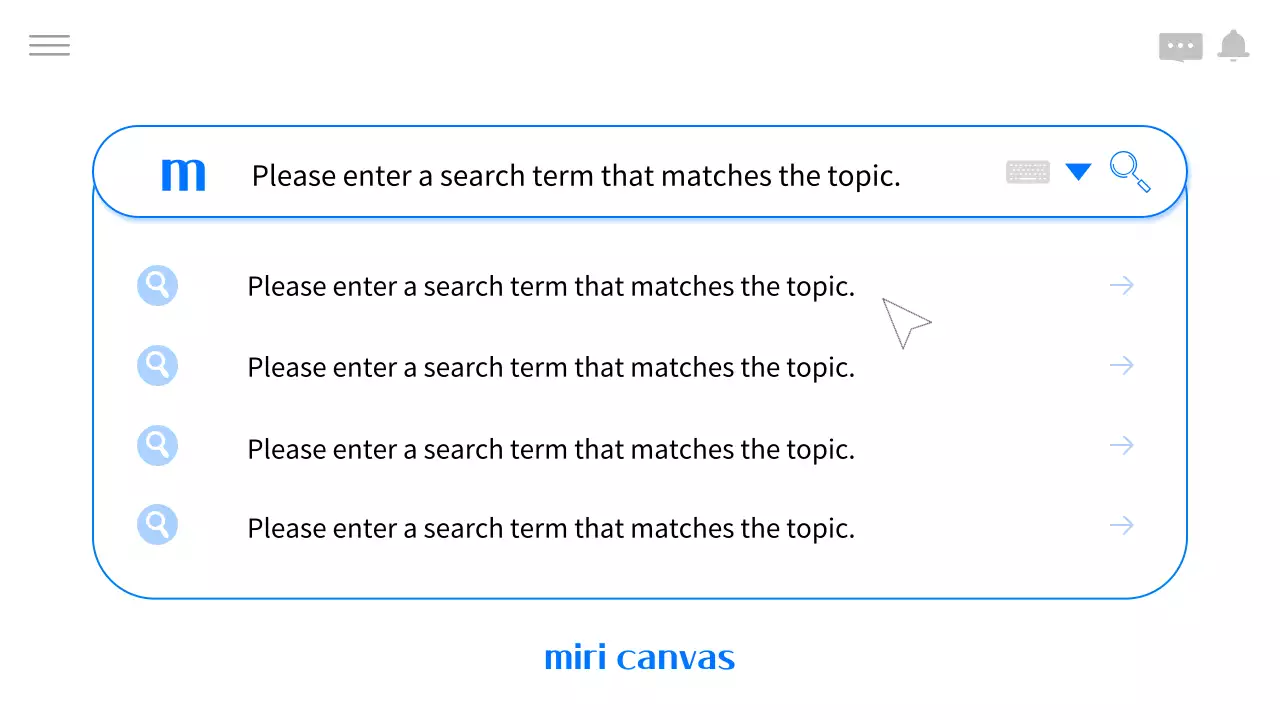 블루 모던 검색 가이드 프레젠테이션