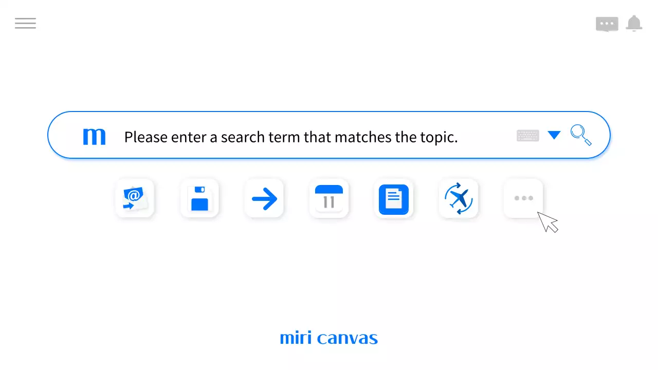 블루 모던 검색 가이드 프레젠테이션