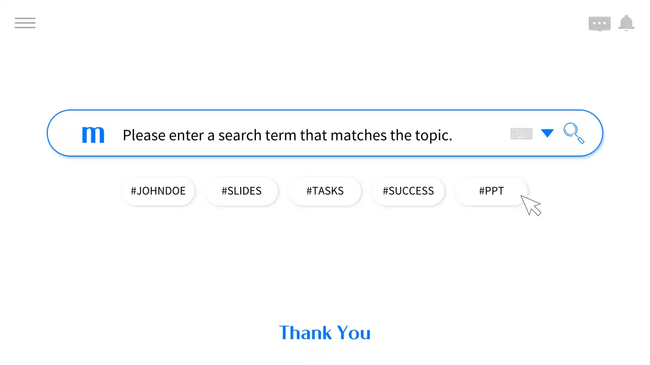 블루 모던 검색 가이드 프레젠테이션