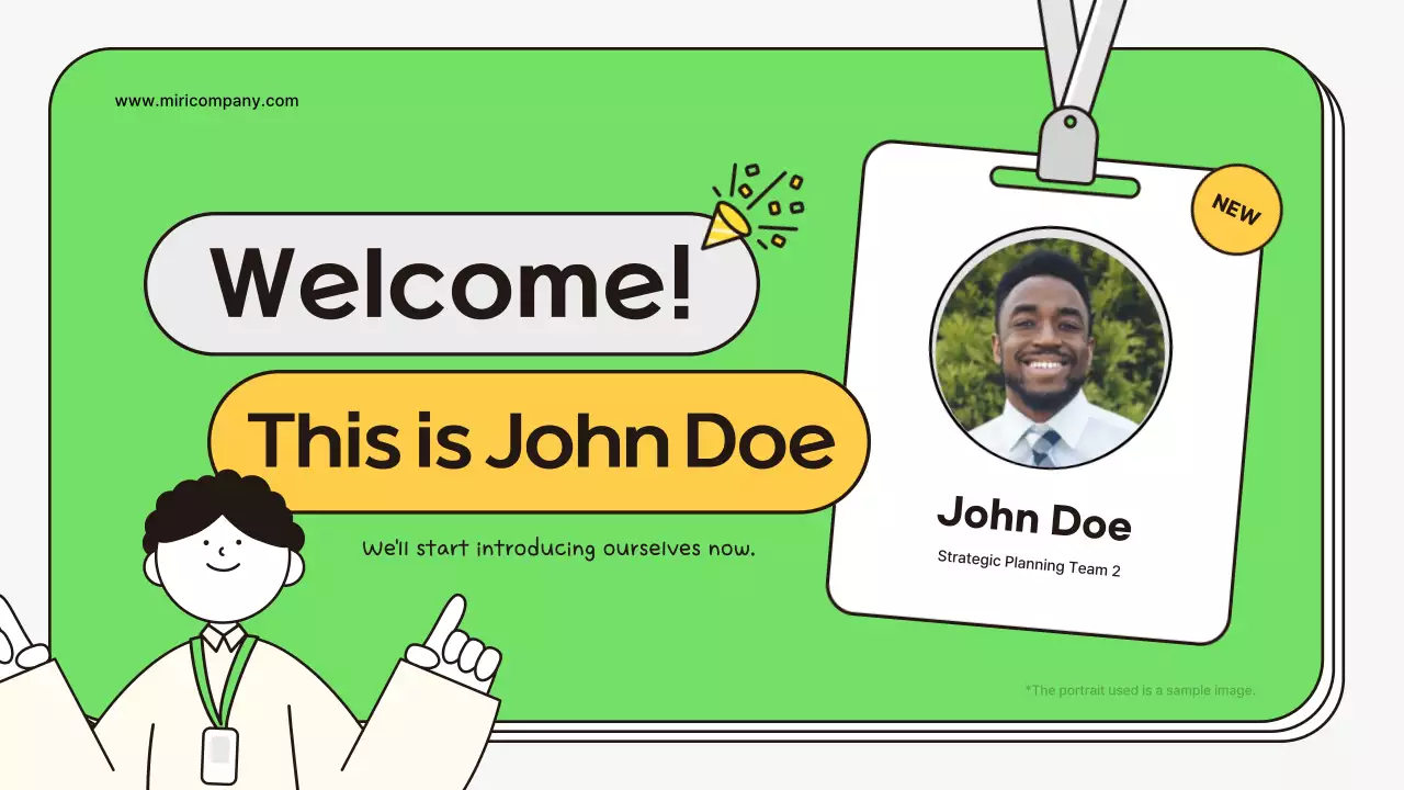 Green Simple Welcome Announcement Presentation