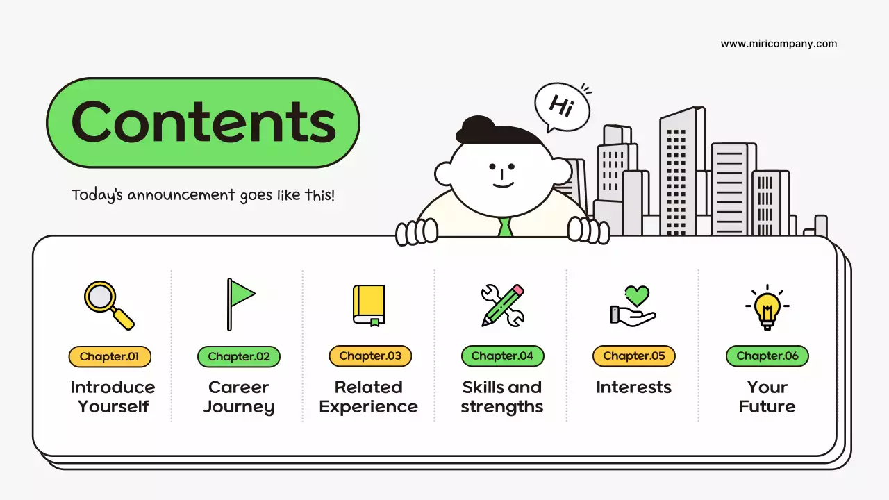 Green Simple Welcome Announcement Presentation