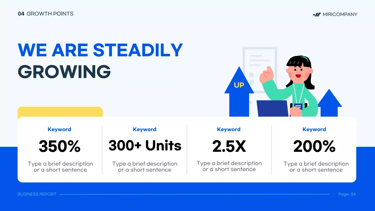 파랑의 심플한 비즈니스 발표용 회사소개서