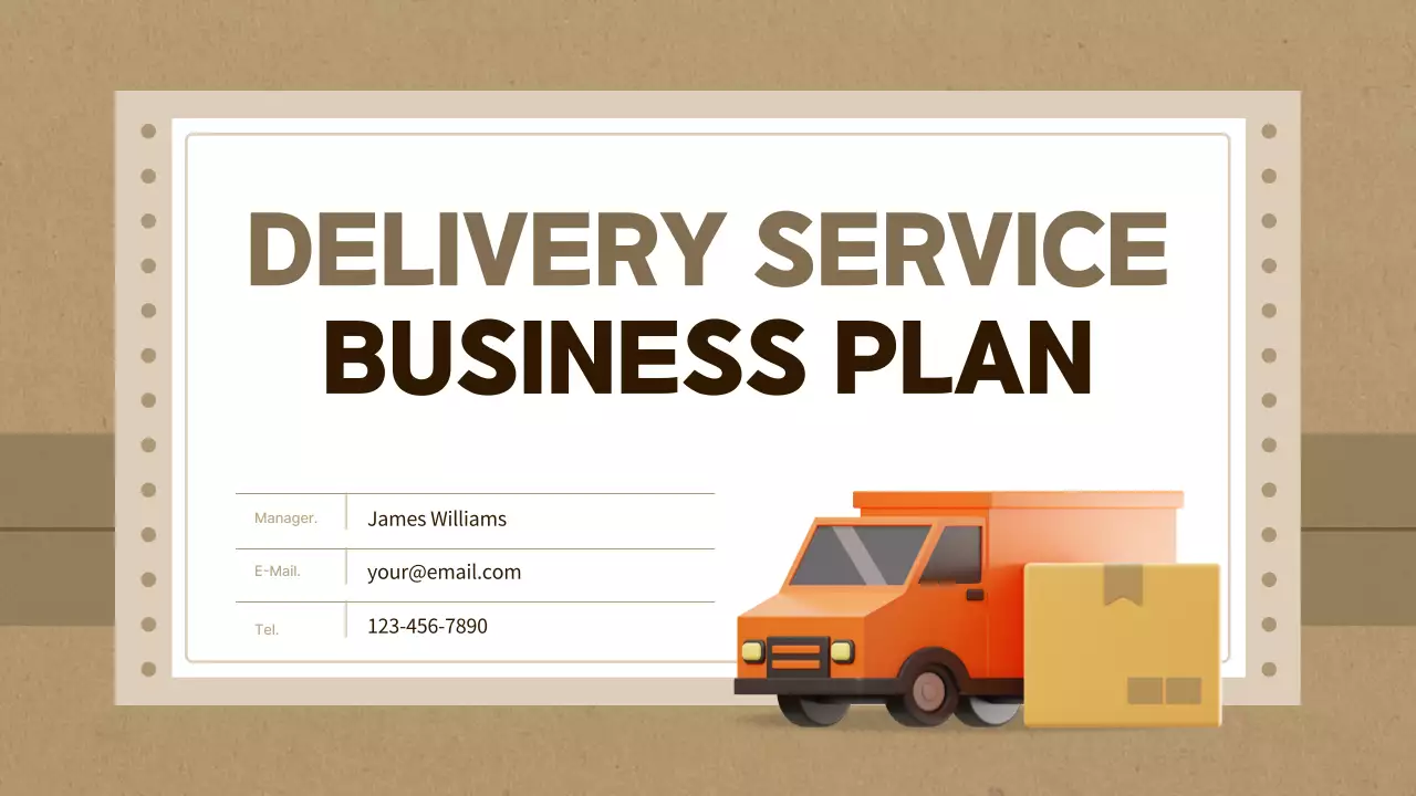 Orange Professional Delivery Plan Presentation