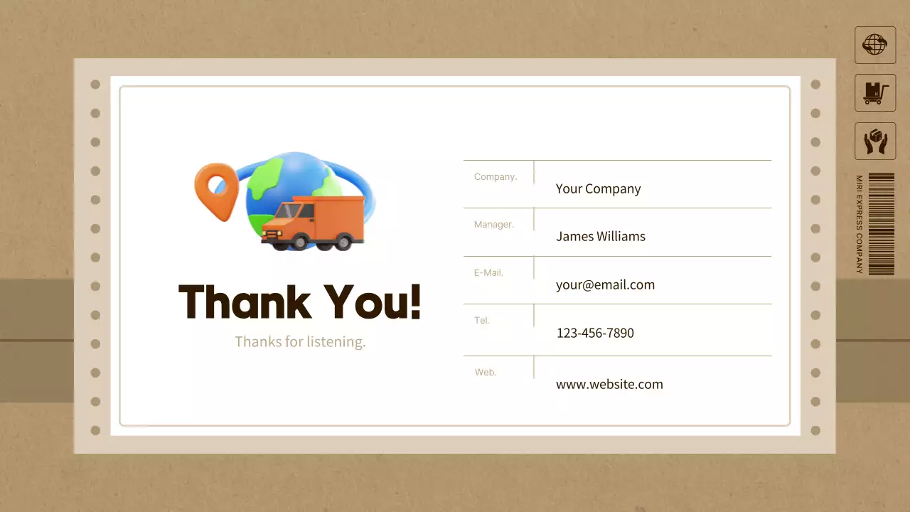 Orange Professional Delivery Plan Presentation