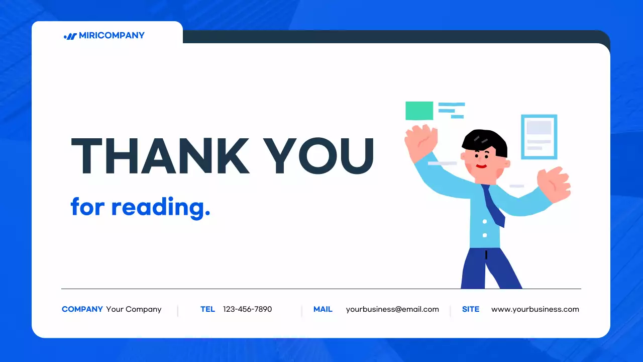 파랑의 심플한 비즈니스 발표용 회사소개서