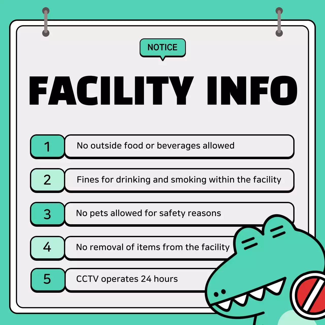 Green Simple Sns Notice Instagram Carousel