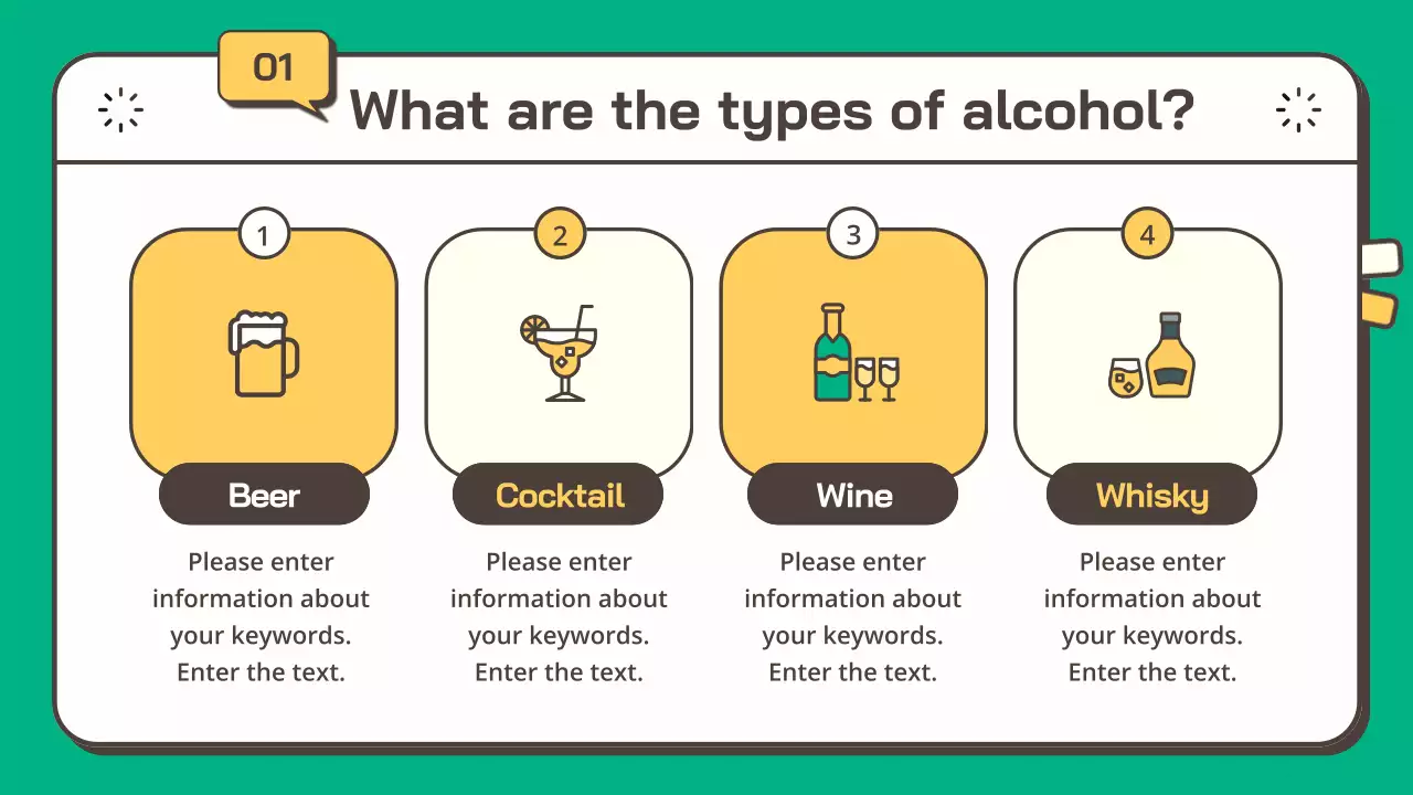 옐로우 심플 틴 음주 가이드 프레젠테이션