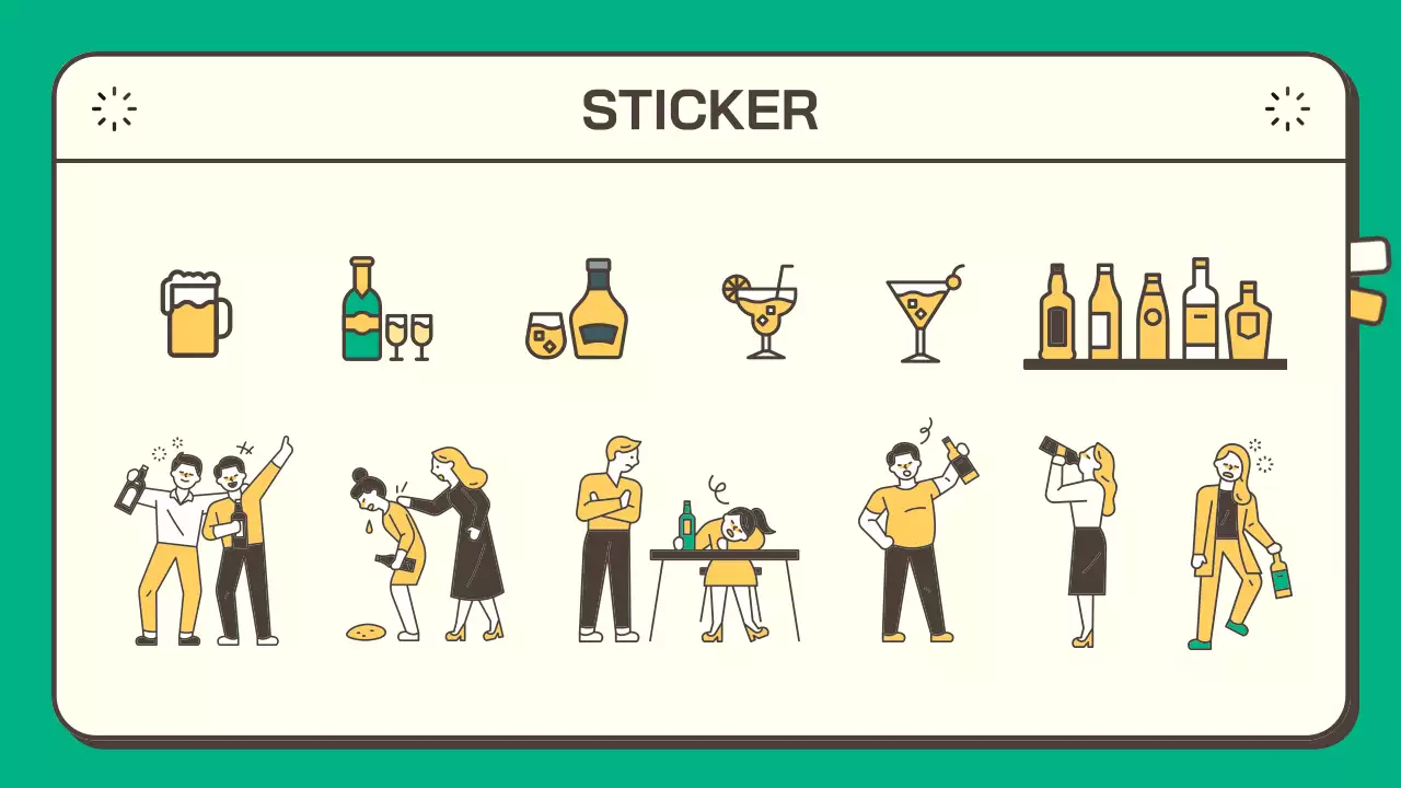 옐로우 심플 틴 음주 가이드 프레젠테이션