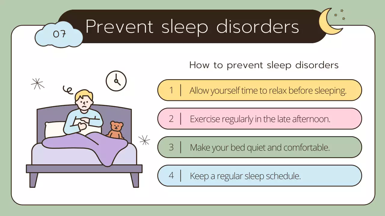 Yellow Simple Sleep Class Presentation