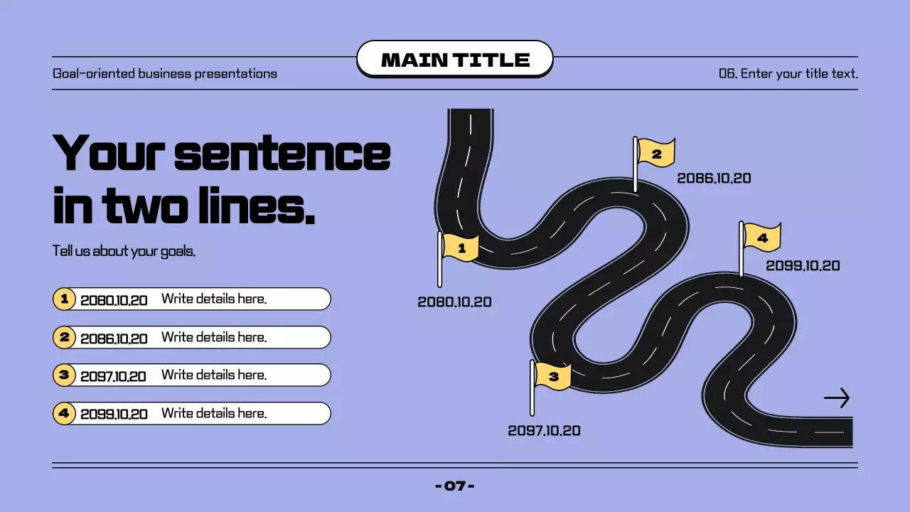 연보라와 검정의 심플한 깃발 컨셉의 발표자료