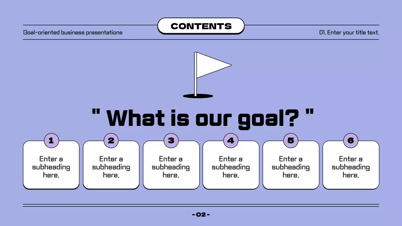 연보라와 검정의 심플한 깃발 컨셉의 발표자료