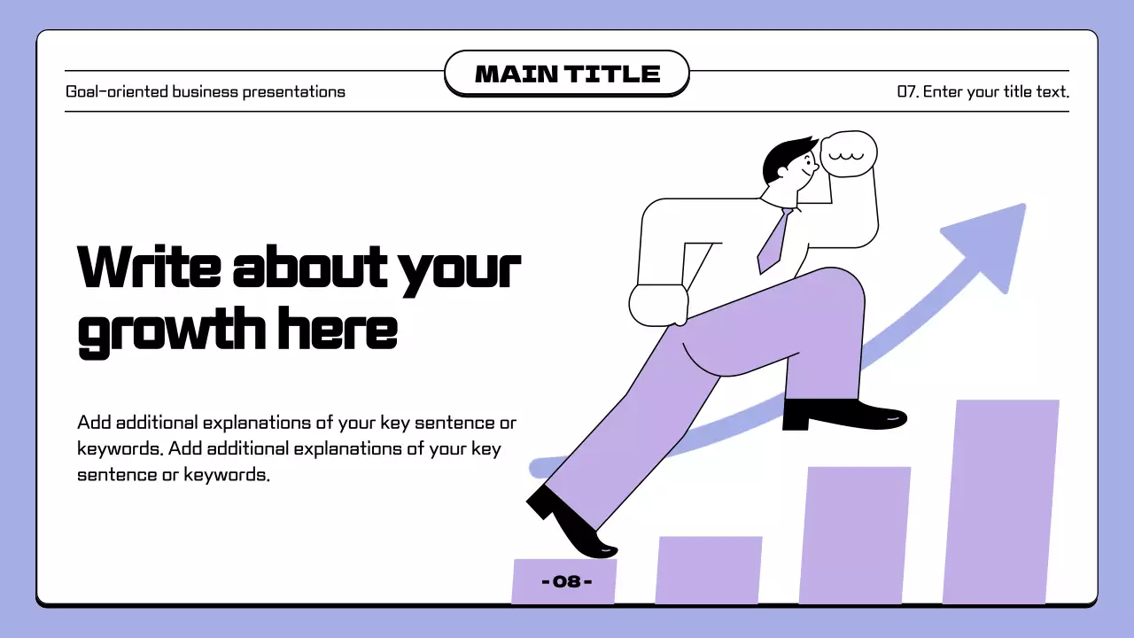 연보라와 검정의 심플한 깃발 컨셉의 발표자료