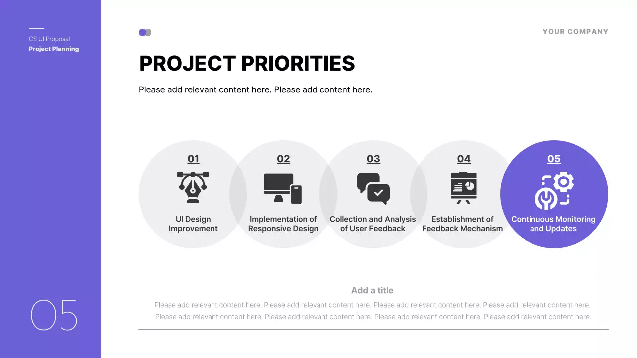 퍼플 모던 프로젝트 계획 프레젠테이션