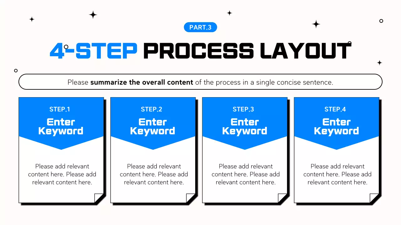 Apresentação de trabalho de escritório simples em azul e preto